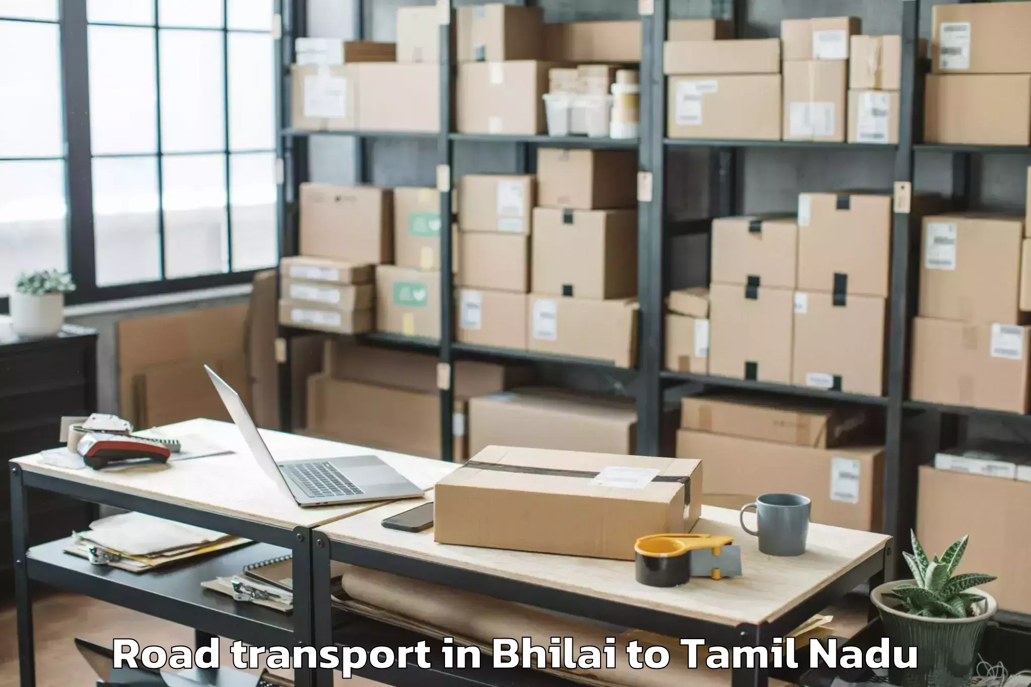 Reliable Bhilai to Manalurpettai Road Transport